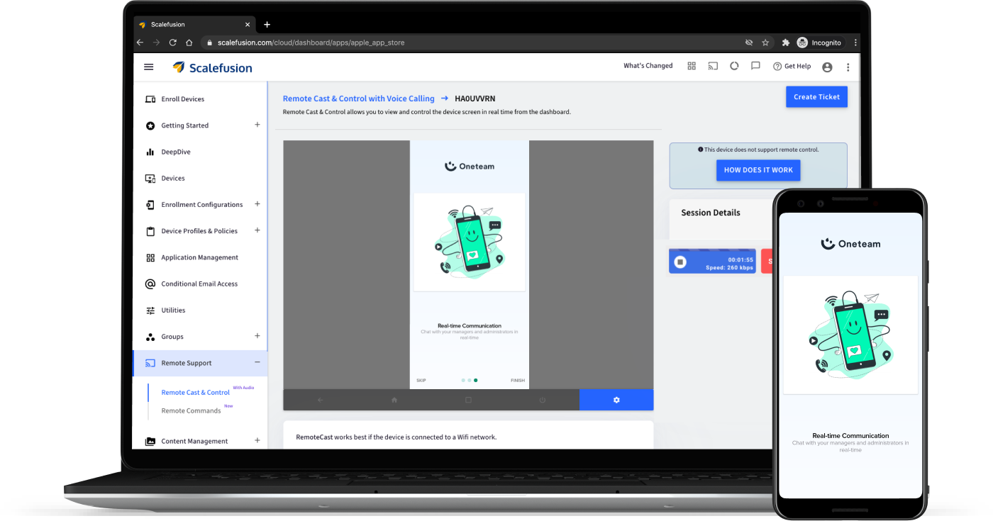 Remote access to android online